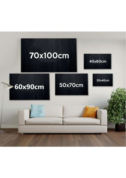 Renkli Çiçek Demeti Mor Krizantem Fırça Izleri Doğa Dekoratif Hd Baskı Kanvas Tablo Ar030235