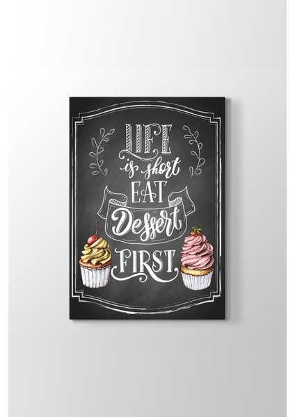 Cupcake Mutfak Tablosu (Model 2) - (Ölçüsü 30x45 Cm)