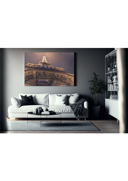 Paris Eyfel Kulesi Hd Baskı Kanvas Tablo