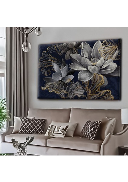 Dekoratif Tablonuz Dekoratif Modern Şık Çiçek Hd Baskı Kanvas Tablo E18