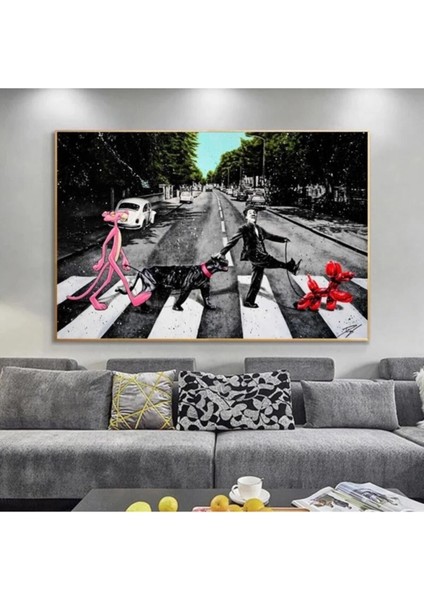 Pink Panther Hd Baskı Kanvas Tablo