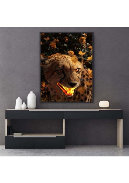 Dekoratif Tiger Hd Baskı Kanvas Tablo