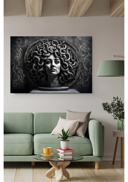 Medusa Illüstrasyon Özel Tasarım Hd Kalite Hd Baskı Kanvas Tablo Ev,Ofis