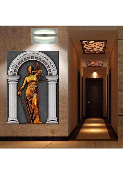 Hukuk Bürosu Tabloları, Adalet Tanrıçası Themis Gold Hkk16