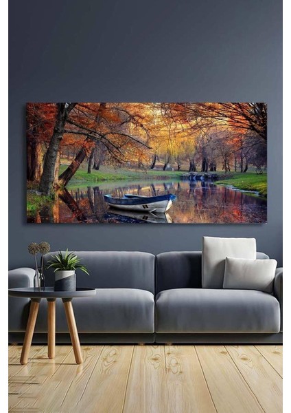 Manzara Kayık-Hd Baskı Kanvas Tablo Salon Oturma Yatak Odası Ofis Antre Cafe Için Duvar Dekoru