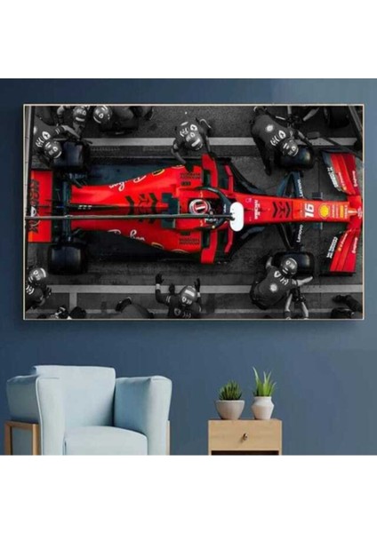 Dekoratif F1 Formula Hd Baskı Kanvas Tablo