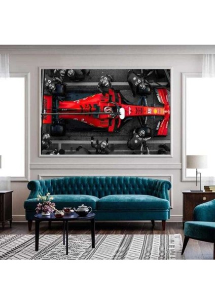 Dekoratif F1 Formula Hd Baskı Kanvas Tablo
