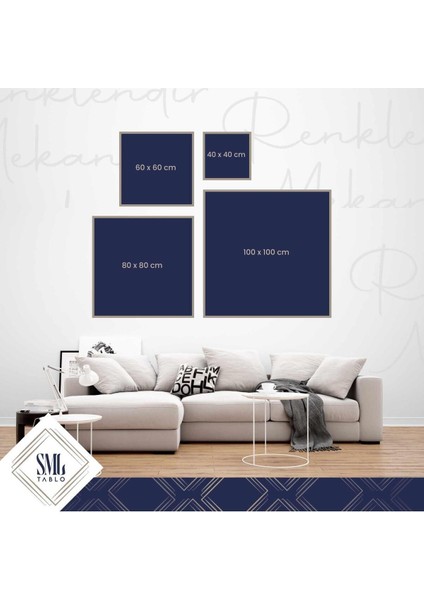 Gece Denizde Dumanarın Içindeki Gemiler Kare Hd Baskı Kanvas Tablo fırsatları