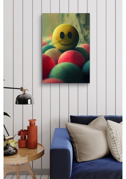 Gülücüklü Top Yağlı Hd Baskı Kanvas Tablo