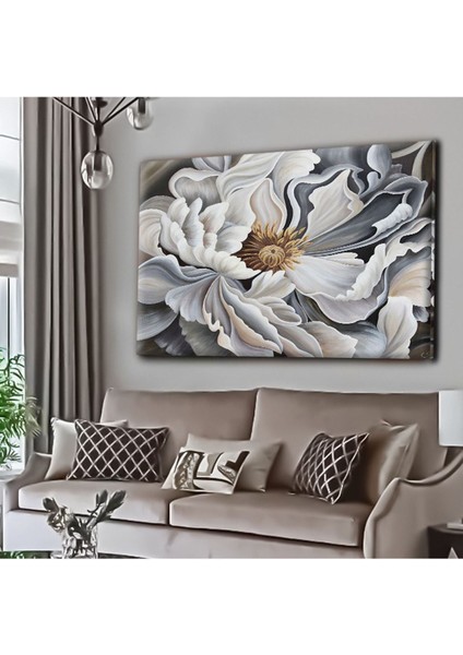 Dekoratif Tablonuz Dekoratif Modern Şık Çiçek Hd Baskı Kanvas Tablo E34