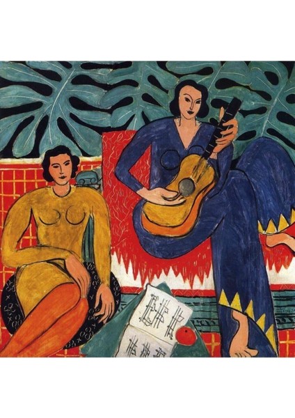 Dekoratif Henri Matisse - La Musique 1939 Duvar Hd Baskı Kanvas Tablo