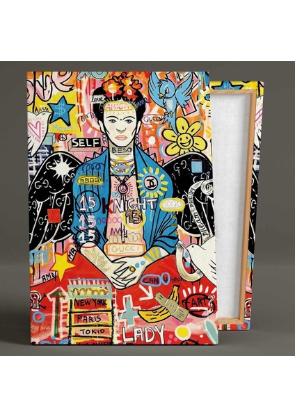 Efsane Ressam Sokak Sanatı Grafiti Dikey Hd Baskı Kanvas Tablo fiyatları