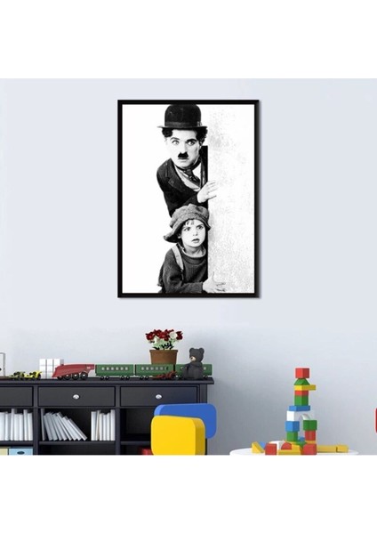 Dekoratif Charlie Chaplin Hd Baskı Kanvas Tablo