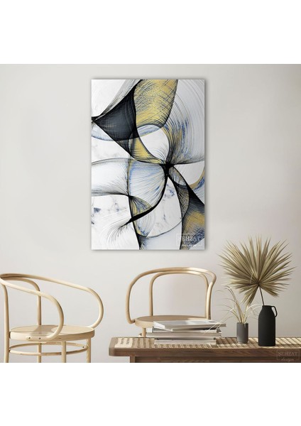 Exclusive Modern Soyut Yağlı Boya Efektli Dekoratif Hd Baskı Kanvas Tablo