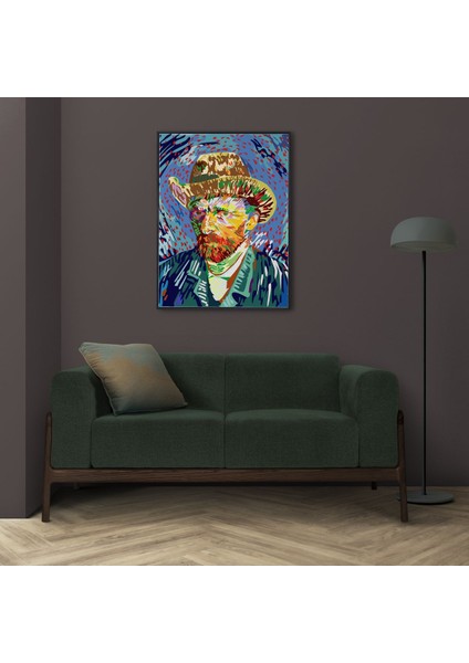 Ünlü Ressam Vincent Van Gogh Portresi Hd Baskı Kanvas Tablo