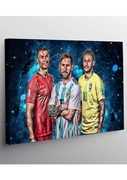 Modern Futbol Yıldızı Ronaldo Messi Neymar Hd Baskı Kanvas Tablo fiyatları