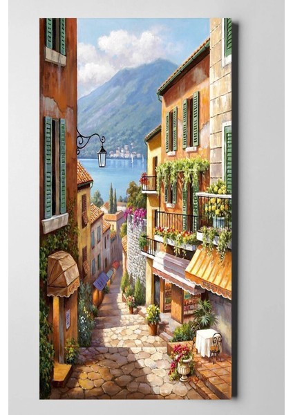 Hd Kalite Deniz Ve Dağ Manzara Özel Tasarım Hd Baskı Kanvas Tablo/007-E