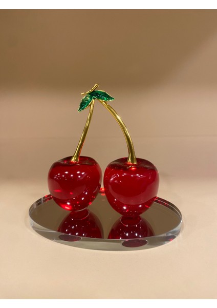 Dekoratif Kristal Kiraz Obje modelleri