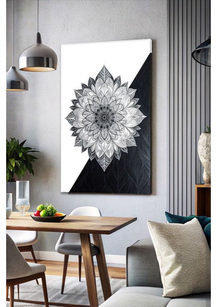 Mandala Bohem Hd Baskı Kanvas Tablo - Duvar Tablosu - Modern Canvas Tablo - Duvar Dekorasyonu