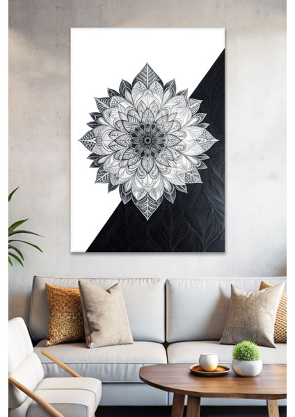 Mandala Bohem Hd Baskı Kanvas Tablo - Duvar Tablosu - Modern Canvas Tablo - Duvar Dekorasyonu