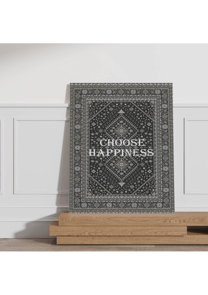 Hd Baskı Kanvas Tablo Choose Happınes Vintage Temalı 115