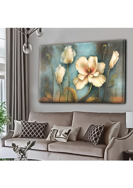 Dekoratif Tablonuz Dekoratif Modern Şık Çiçek Hd Baskı Kanvas Tablo E25