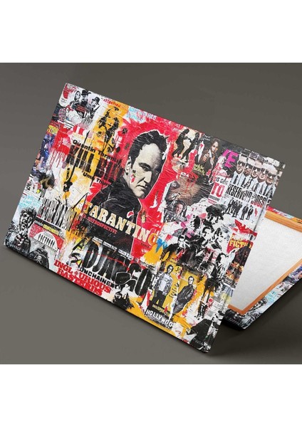 Tarantino Django Kolaj Grafiti Yatay Hd Baskı Kanvas Tablo