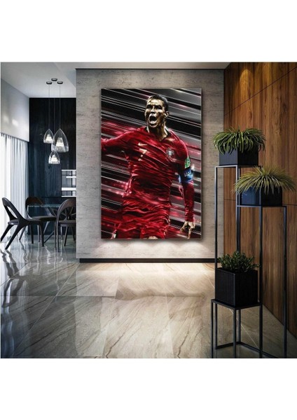Cristiano Ronaldo Portekiz Cr7 Futbol Hd Baskı Kanvas Tablo