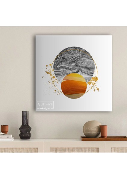 Exclusive Sanatsal Soyut Geometrik Dekoratif Hd Baskı Kanvas Tablo