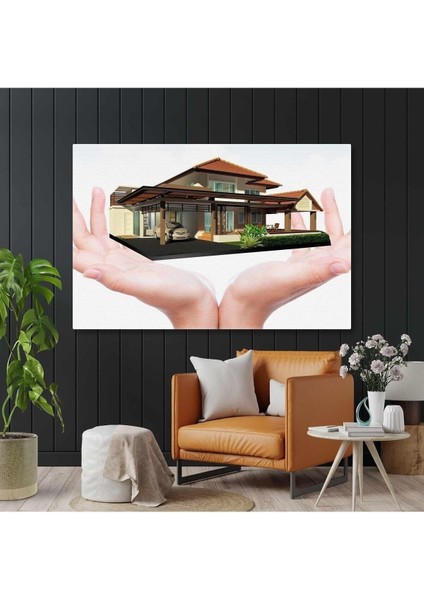 Inşaat Mühendisliği Emlak Şehir Planlaması Ev Kiralama Hd Baskı Kanvas Tablo