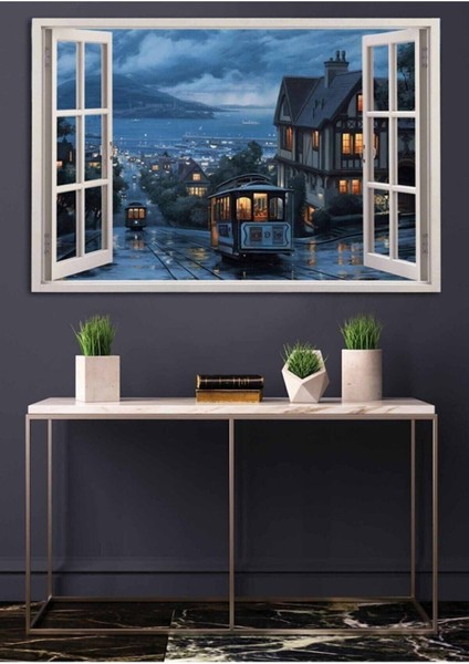 Istanbul Resimli Duvar Dekorasyon Hd Baskı Kanvas Tablo