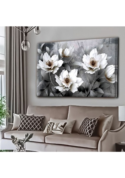 Dekoratif Tablonuz Dekoratif Modern Şık Çiçek Hd Baskı Kanvas Tablo E11