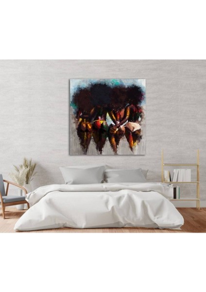 Dekoratif Women Of Colorful Hd Baskı Kanvas Tablo