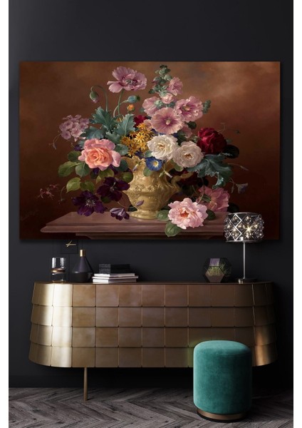 Dekoratif Buket Kanvas Duvar Tablo