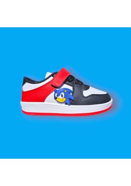 Mavi Sonico 3D Silikon Sticker Detay Batlı Çift Renkli Dunk Çocuk Spor Ayakkabı Sneaker modelleri