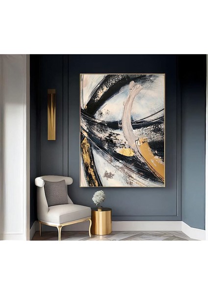 Yağlı Boya Görünümlü Soyut Tablo