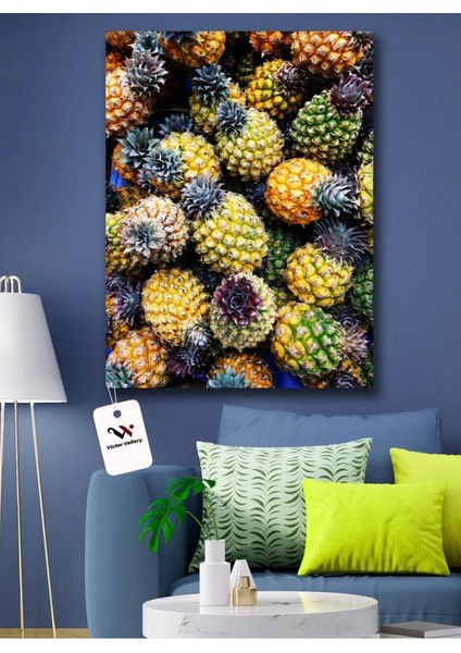 Ananaslar Duvar Hd Baskı Kanvas Tablo