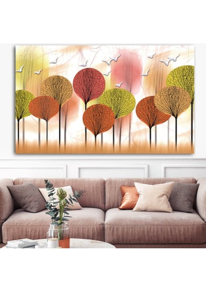 Dev Boyut Soyut Doğa Tasarım Hd Baskı Kanvas Tablo 80 cm x 120 cm