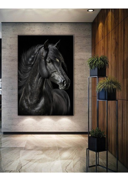 Koşan At Atlar Hd Kalite Dekoratif Hd Baskı Kanvas Tablosu