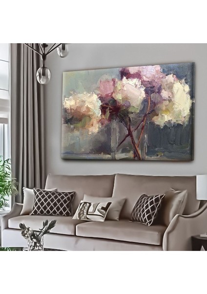 Dekoratif Tablonuz Dekoratif Modern Şık Çiçek Hd Baskı Kanvas Tablo E2