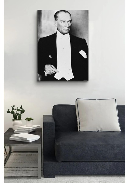 Atatürk Hd Baskı Kanvas Tablo Dekoratif Atatürk Portre Tablo 231