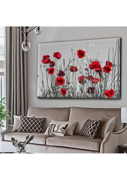 Dekoratif Tablonuz Dekoratif Modern Şık Çiçek Hd Baskı Kanvas Tablo E14