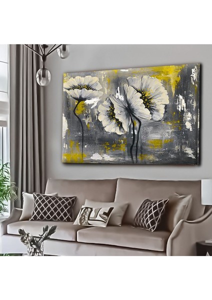 Dekoratif Tablonuz Dekoratif Modern Şık Çiçek Hd Baskı Kanvas Tablo E20