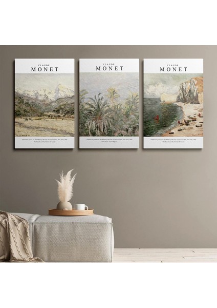 3'lü Set Kanvas Duvar Tablosu Canvas Tablo Boho Klasik Modern Eu 205