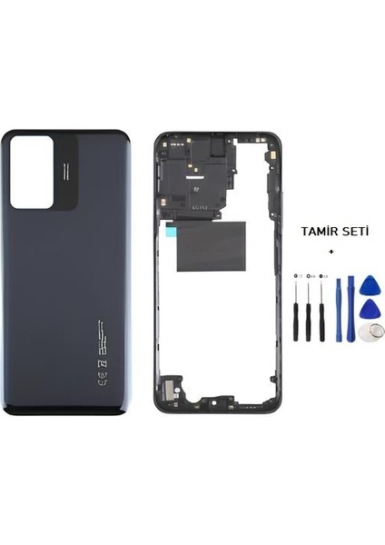 Xiaomi Redmi NOTE 12S FULL Kasa Arka Kapak Takım SİYAH - TAMİR SETİ