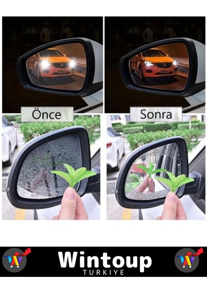 Özel Model Uzun Ömürlü Araç Yan Ayna Yağmur Kaydırmaz Cam Film 1 Çift modelleri