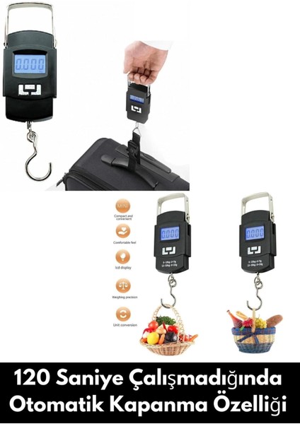 Dijital 50 kg Kapasiteli El Tartısı Dijital Renkli LCD Ekranlı Kantar Terazi fiyatları