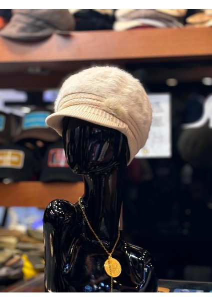 Mamasorbatti Kadın Siperli Yün Şapka