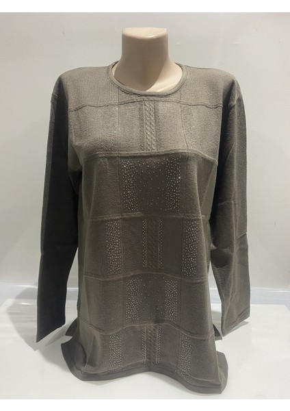 Taş Işlemeli Kışlık Anne Kazak fiyatları