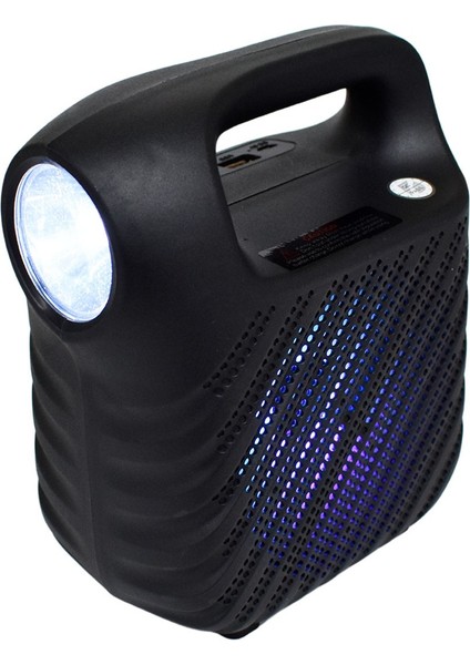 Gts 1525 Işıklı 4" Taşınabilir Bluetooth Hoparlör